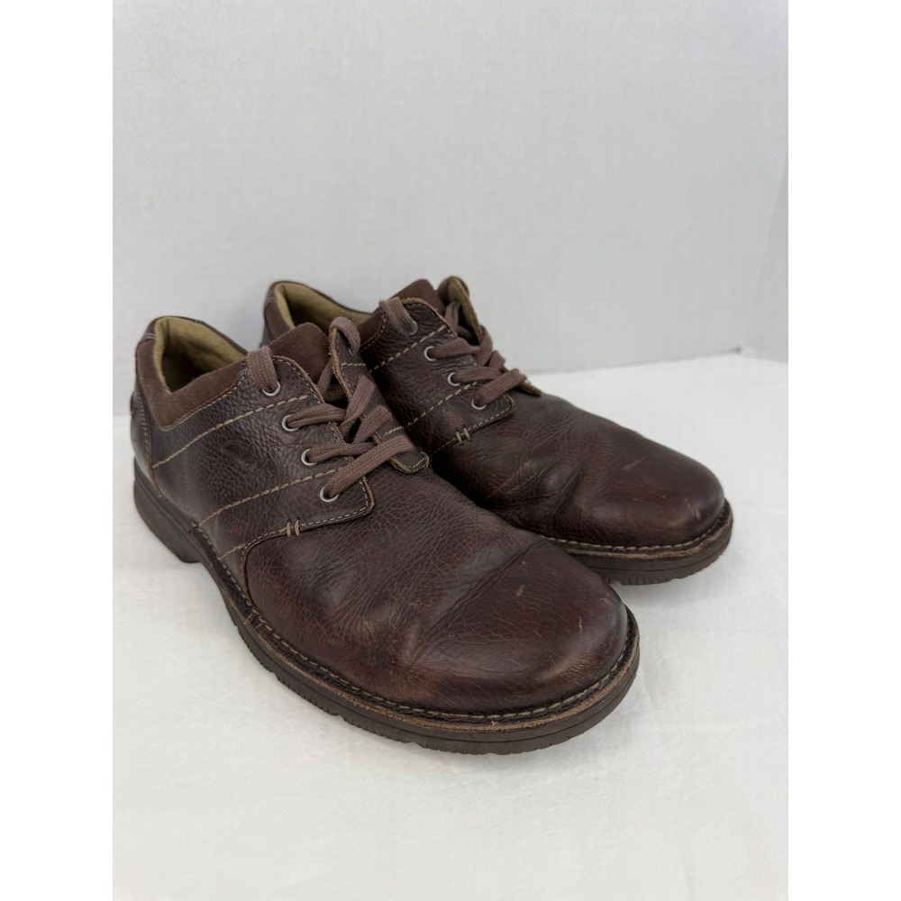 Vintage Y2k Clarks Mens 66255 Brown Leather Lace Up Oxford‎ Shoes Size 9M